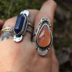 Load image into Gallery viewer, Palm Reader Red agate ring -Size 9.5
