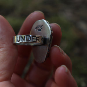 6ft UNDER labradorite - Ring﻿ size 8.5