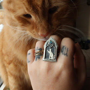 Curious Kitty - Ring size 8.5