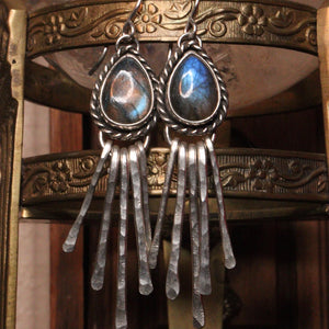Blue Moonlight- Labradorite earrings
