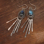Load image into Gallery viewer, Blue Moonlight- Labradorite earrings

