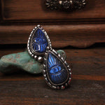Load image into Gallery viewer, Evil eye- Labradorite Ring size 12
