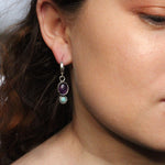 Load image into Gallery viewer, Purple light- Earrings
