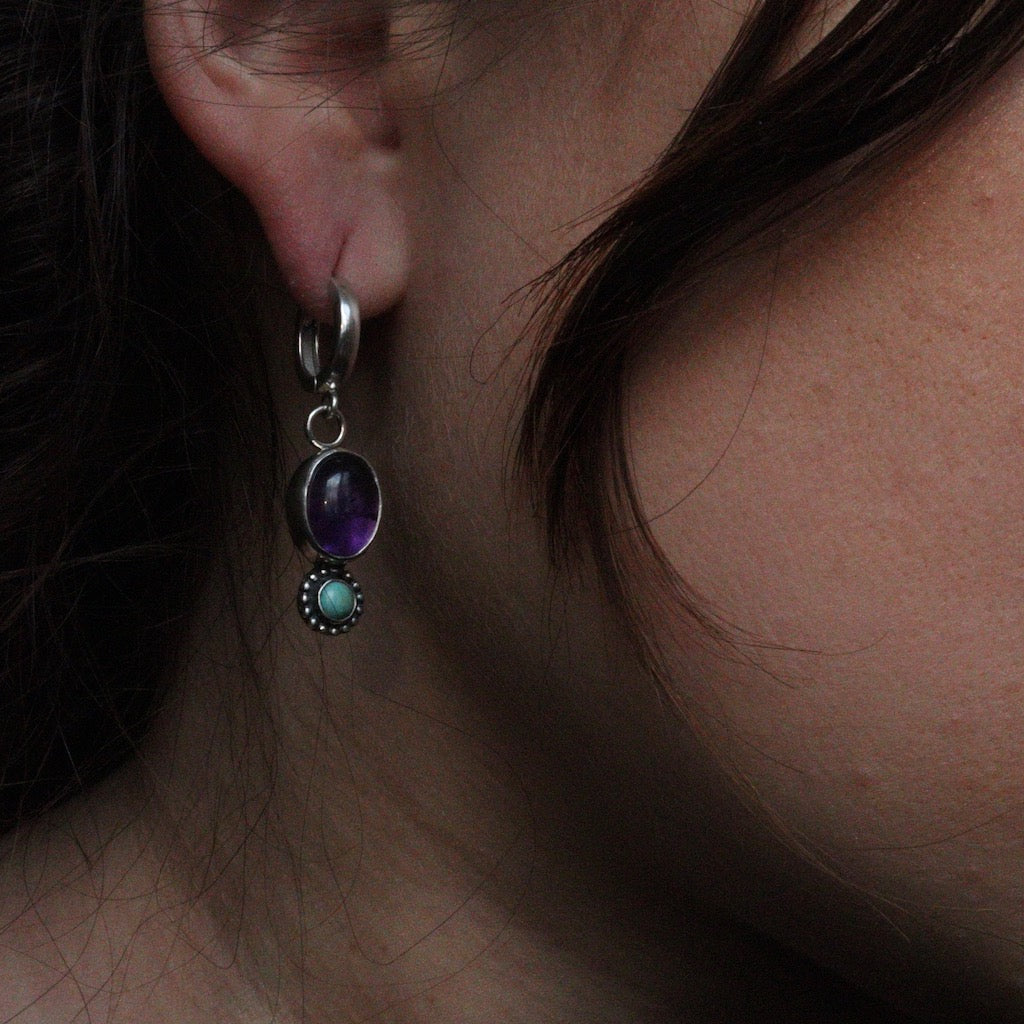 Purple light- Earrings