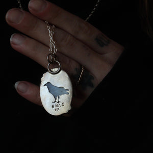 Sitting crow- Necklace
