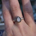 Load image into Gallery viewer, Mini moonstone - ring size 8 1/4th

