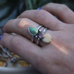 Load image into Gallery viewer, Tourmaline and turquoise - ring size 7
