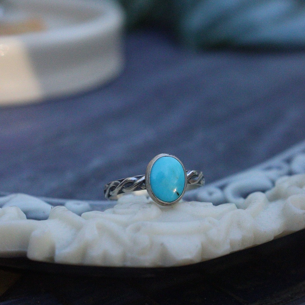 Turquoise rings- two sizes