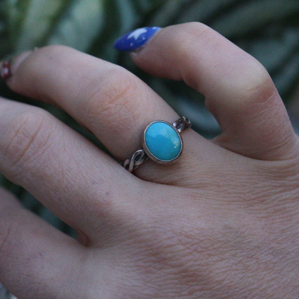 Turquoise rings- two sizes