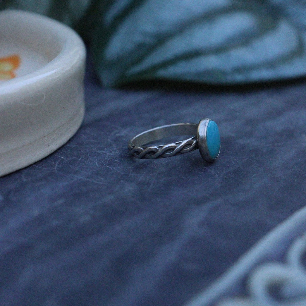 Turquoise rings- two sizes