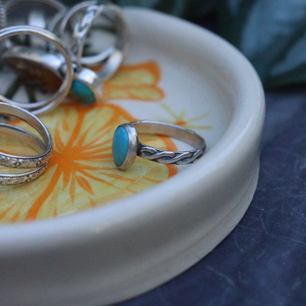 Turquoise rings- two sizes