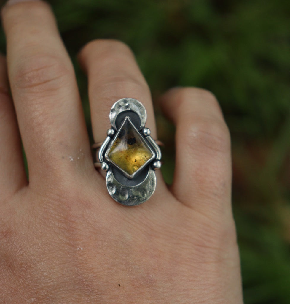 Amber Moon- RING Size 6