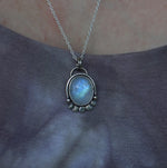 Load image into Gallery viewer, Moonstone moon-phase- Necklace
