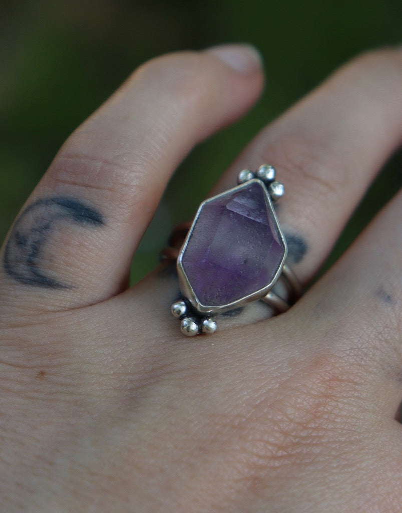 Herkimier Amethyst - Ring size 5 1/4th