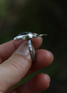 Crescent moon- Ring size 5
