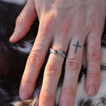 Load image into Gallery viewer, Two headed serpent - ring Size 9 3/4th
