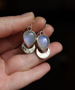 Moonstone Moon -Earrings