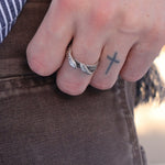 Load image into Gallery viewer, Two headed serpent - ring Size 9 3/4th
