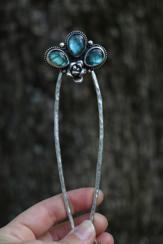 succulent hair pins Succulent Delight -Hair pin