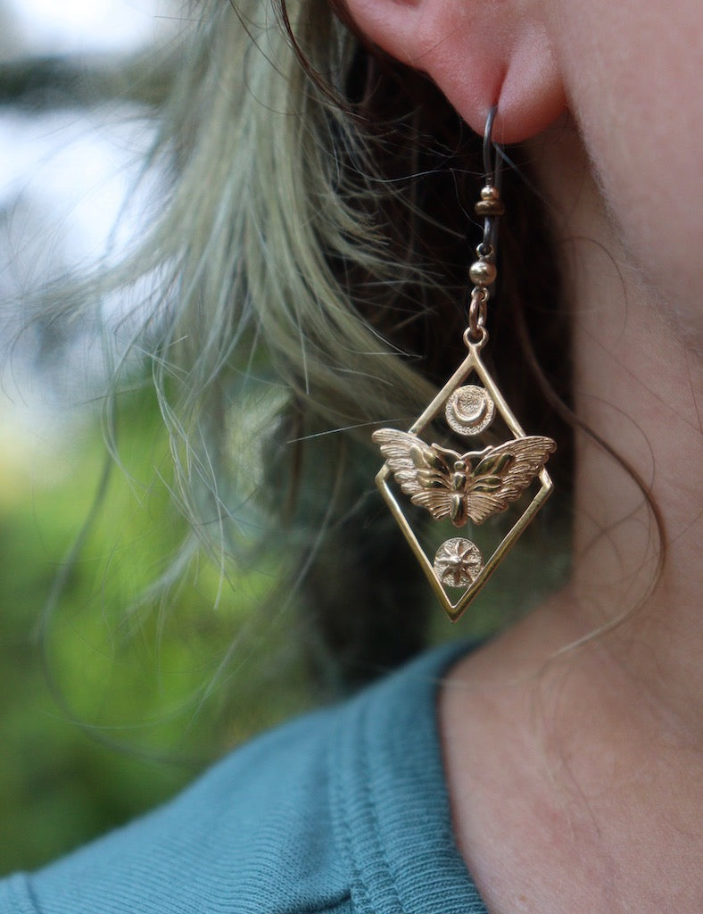Moth Metal - Earrings