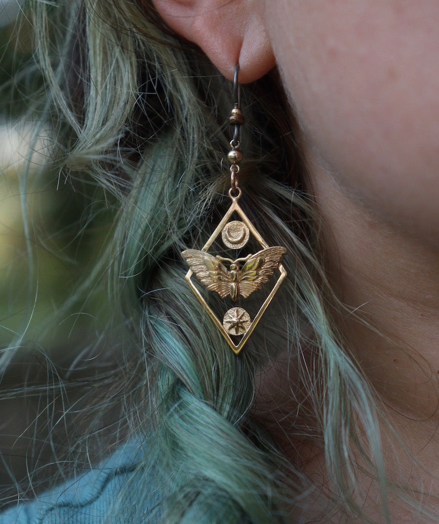 Moth Metal - Earrings