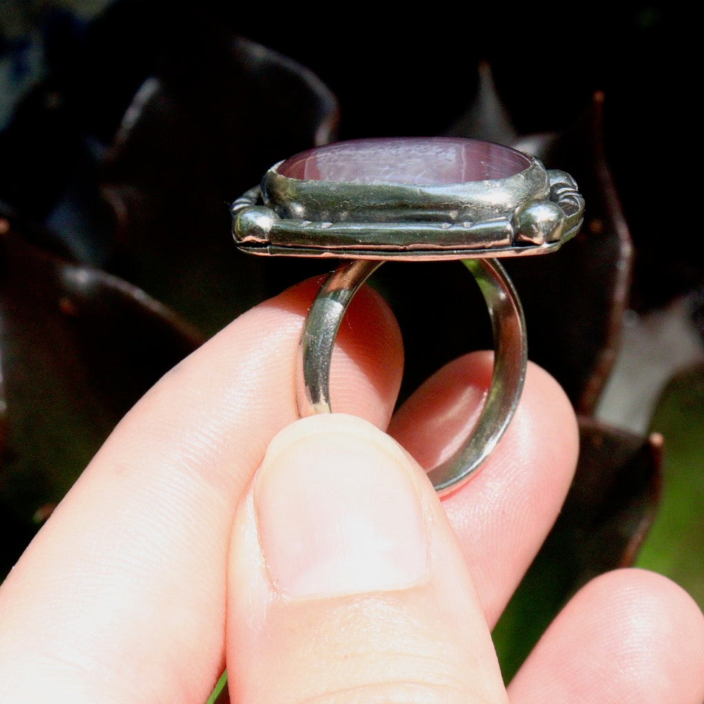 Botswana agate ring- Size 8 1/4th