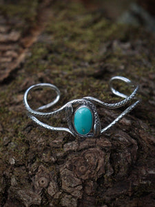Royston Turquoise Double Serpent Cuff