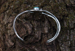 Load image into Gallery viewer, Royston Turquoise Double Serpent Cuff

