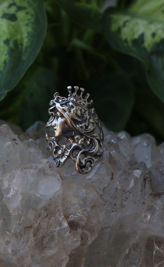 Goddess rings- 6 Available - Sun Moon and Crystals