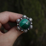 Load image into Gallery viewer, Malachite ring- Size 10
