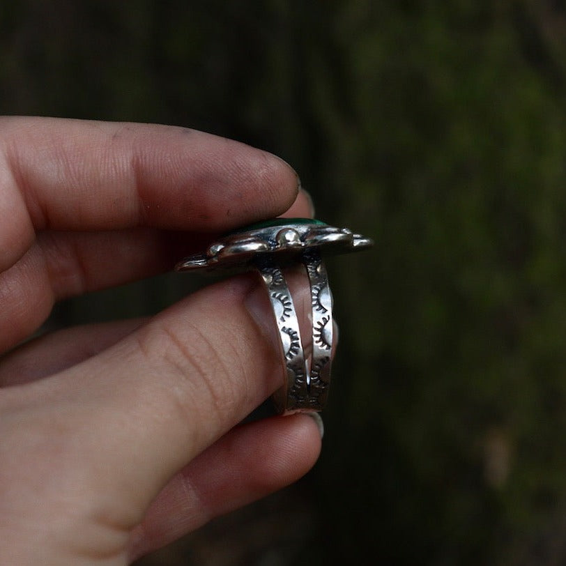 Malachite ring- Size 10