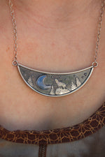 Load image into Gallery viewer, At Peace Wolf - Necklace
