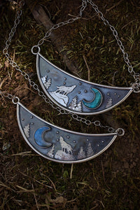 At Peace Wolf - Necklace