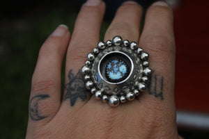 Lavender Shadow box ring Us size 6-6.5 - Sun Moon and Crystals