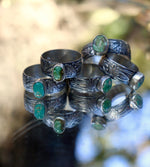 Load image into Gallery viewer, Art deco turquoise ring- multiple sizes
