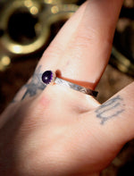 Load image into Gallery viewer, Energy pattern Amethyst  ring- multiple sizes
