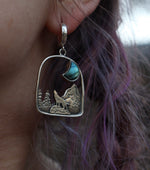 Load image into Gallery viewer, Howell at the blue moon- earrings
