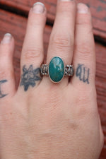 Load image into Gallery viewer, Turquoise Flower Power -RING size 10
