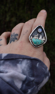 Howell at the full moon- Ring size 8