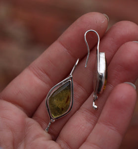 Honey drop- Amber earrings