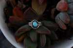 Load image into Gallery viewer, Turquoise ring US size 7 - Sun Moon and Crystals
