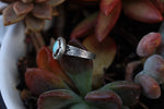 Load image into Gallery viewer, Turquoise ring US size 7 - Sun Moon and Crystals
