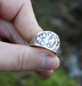 Stamped Shield- ring