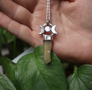 Rutilated Moon-phase - Necklace