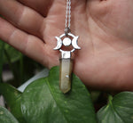 Load image into Gallery viewer, Rutilated Moon-phase - Necklace
