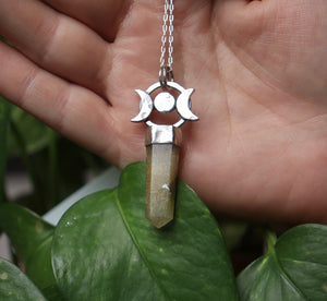 Rutilated Moon-phase - Necklace